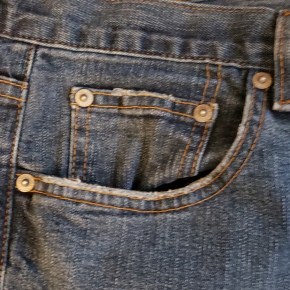 Calvin Klein jeans, dark, bootcut, regular fit distressed cuff & pockets - Picture 2 of 9